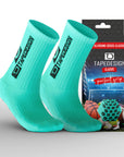 Türkisblaue Tapedesign Grip Socken Fussball