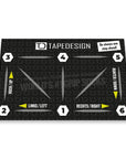 TAPEDESIGN Kids Academy Mat als Trainingsmatte und Spielmatte für Kinder Fussball mit markierten Übungsfeldern