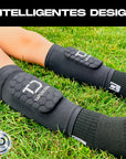 TAPEDESIGN Shinguards Sleeve KIDS mit gepolstertem Schutzpad und bequemem Sitz für Kinder im Fussball