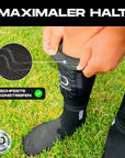 TAPEDESIGN Shinguards Sleeve KIDS mit rutschfestem Silikonstreifen für sicheren Halt beim Fussball