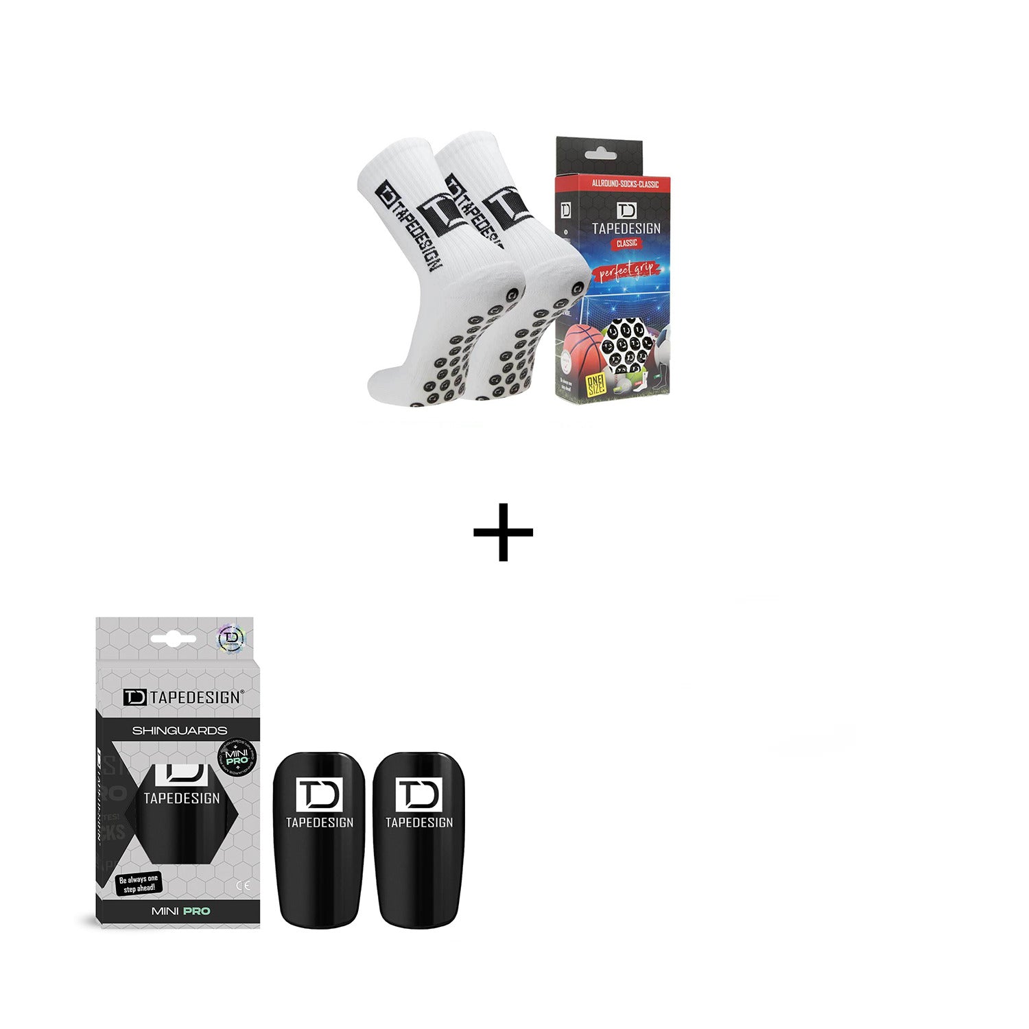 Tapedesign Schoner Mini und Gripsocken Weiss Rabatt