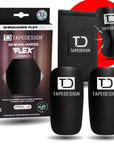 TAPEDESIGN FLEX Schienbeinschoner Set mit Verpackung und Beutel