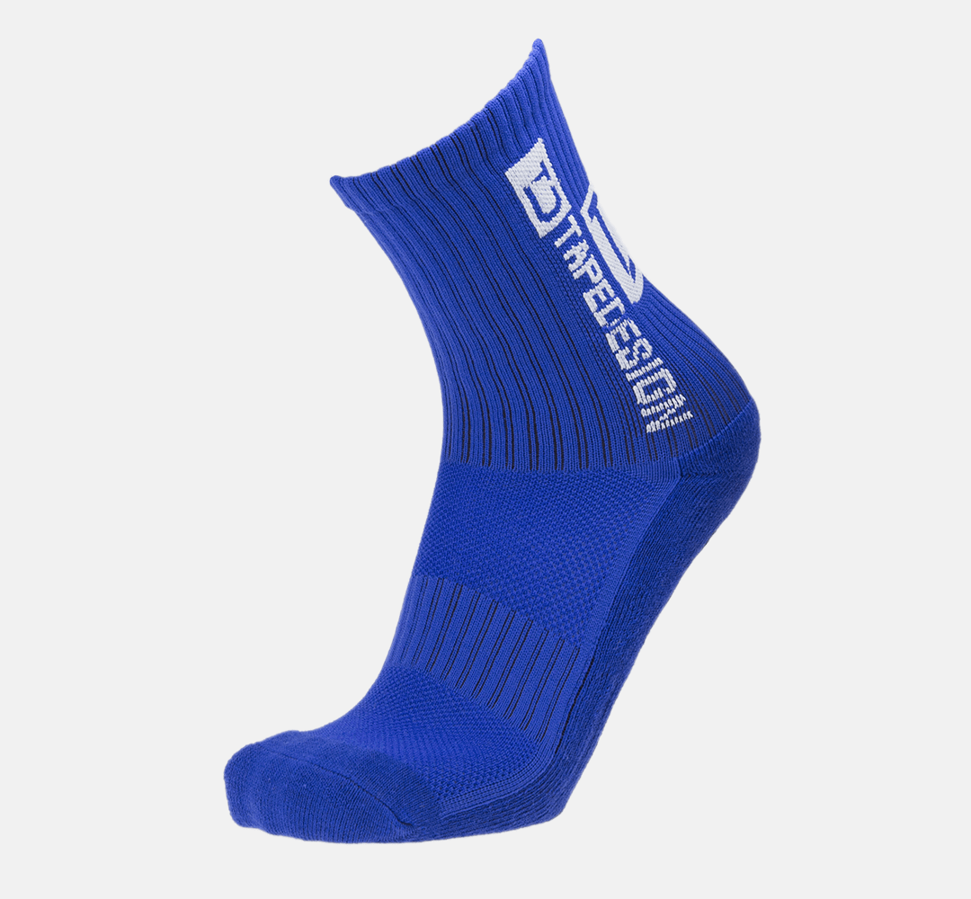 Tapedesign Socken Blau - Hochwertige rutschfeste Fussballsocken Gripsocken