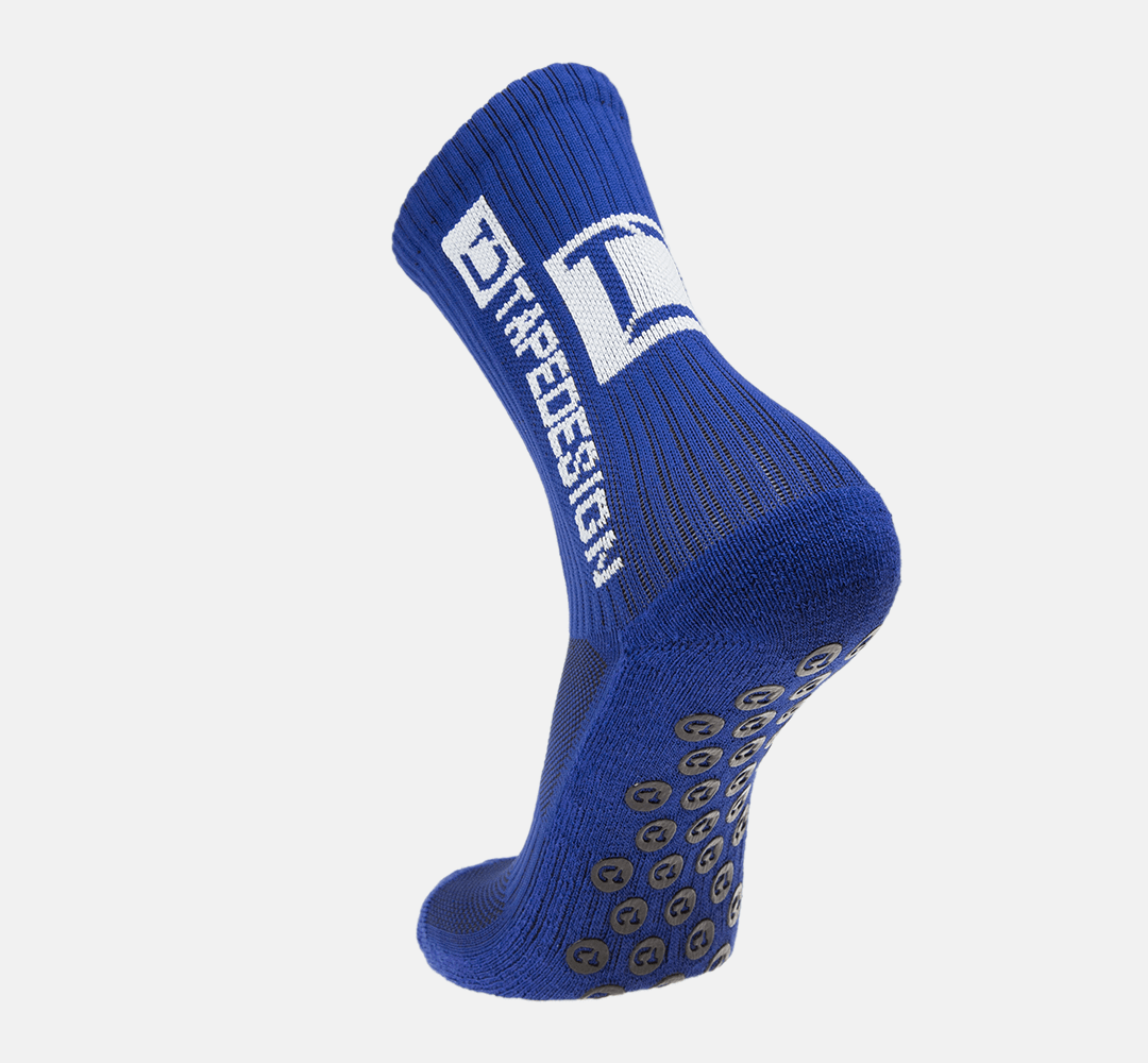 Tapedesign Socken Dunkelblau- Hochwertige rutschfeste Fussballsocken Gripsocken