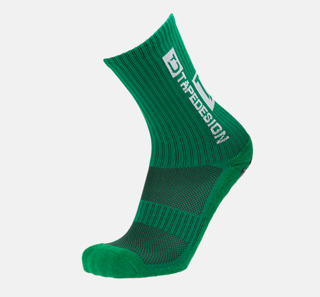 Tapedesign Socken Grün - Hochwertige rutschfeste Fussballsocken Gripsocken
