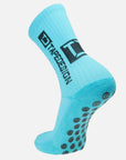 Tapedesign Socken Türkisblau - Hochwertige rutschfeste Fussballsocken Gripsocken
