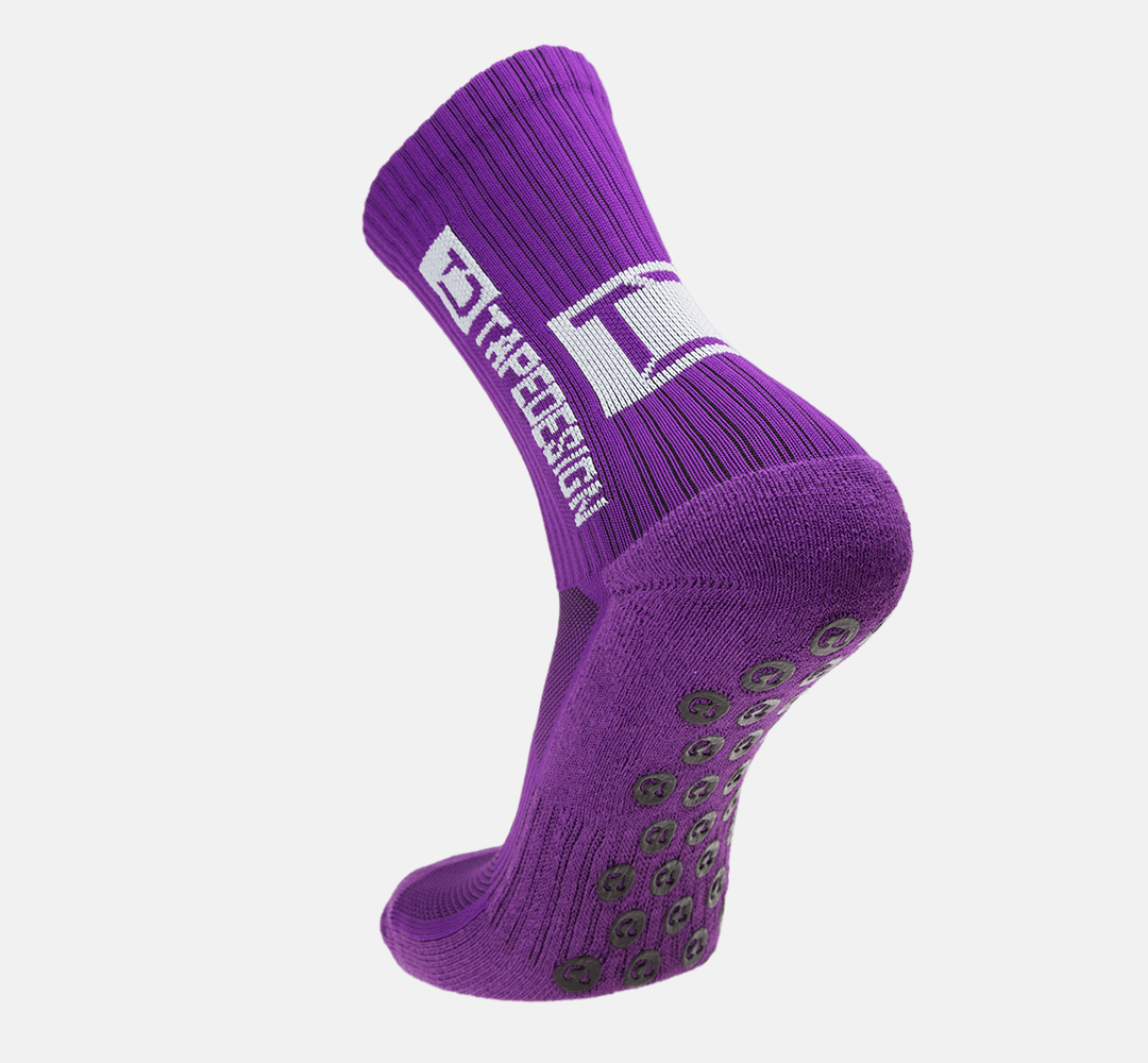Tapedesign Socken Violett - Hochwertige rutschfeste Fussballsocken Gripsocken