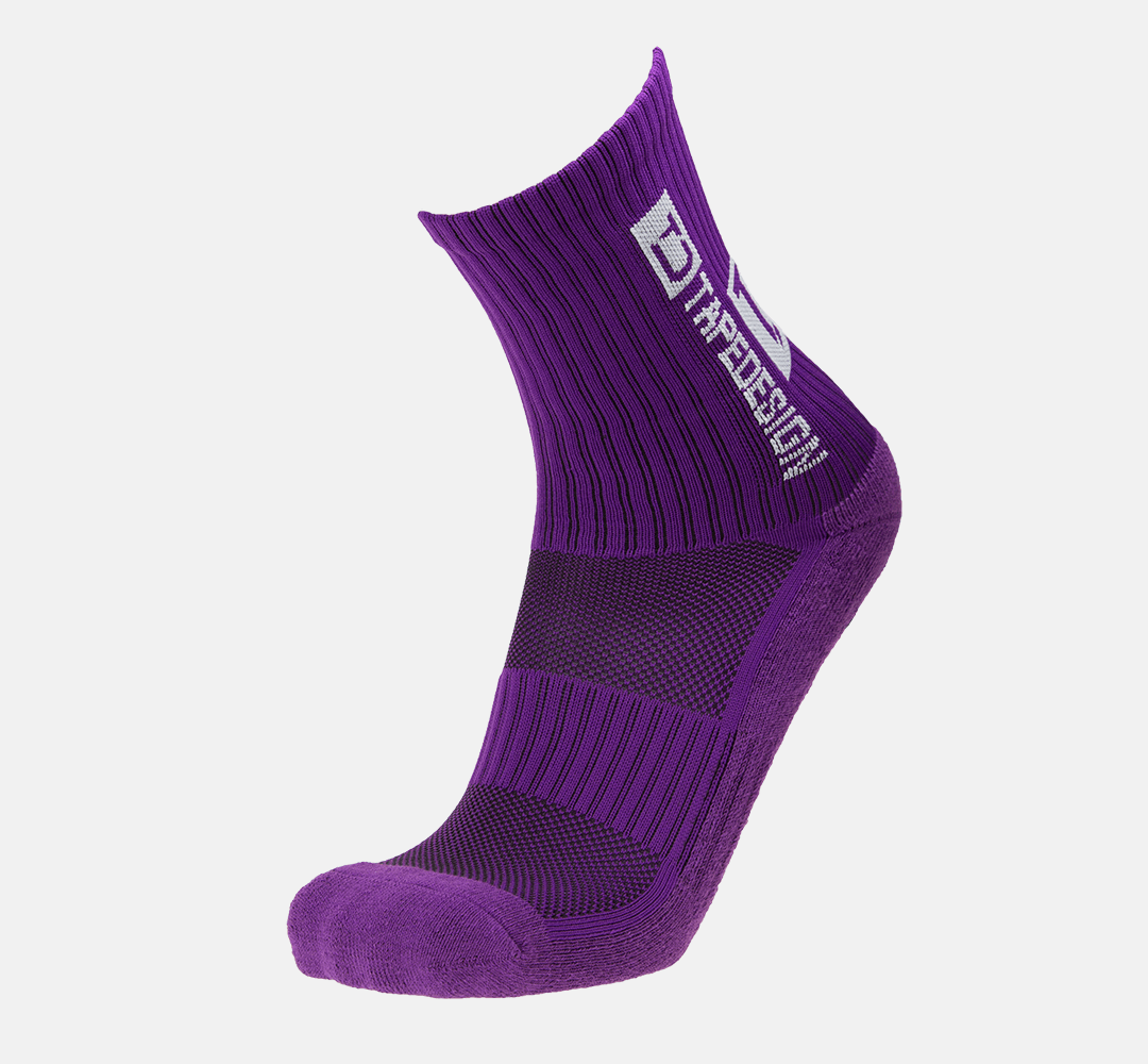 Tapedesign Socken Violett - Hochwertige rutschfeste Fussballsocken Gripsocken