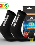 Tapedesign Kinder Kids Socken Schwarz- Hochwertige rutschfeste Fussballsocken Gripsocken