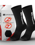 tapedesign superlight schwarz fussball socken