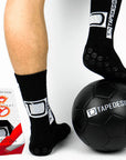 tapedesign superlight schwarz fussball socken
