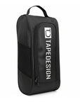 TAPEDESIGN Fussball Shoebag Schwarz als Schuhtasche für Fussballschuhe, Sportschuhe und Sneaker mit Reissverschluss