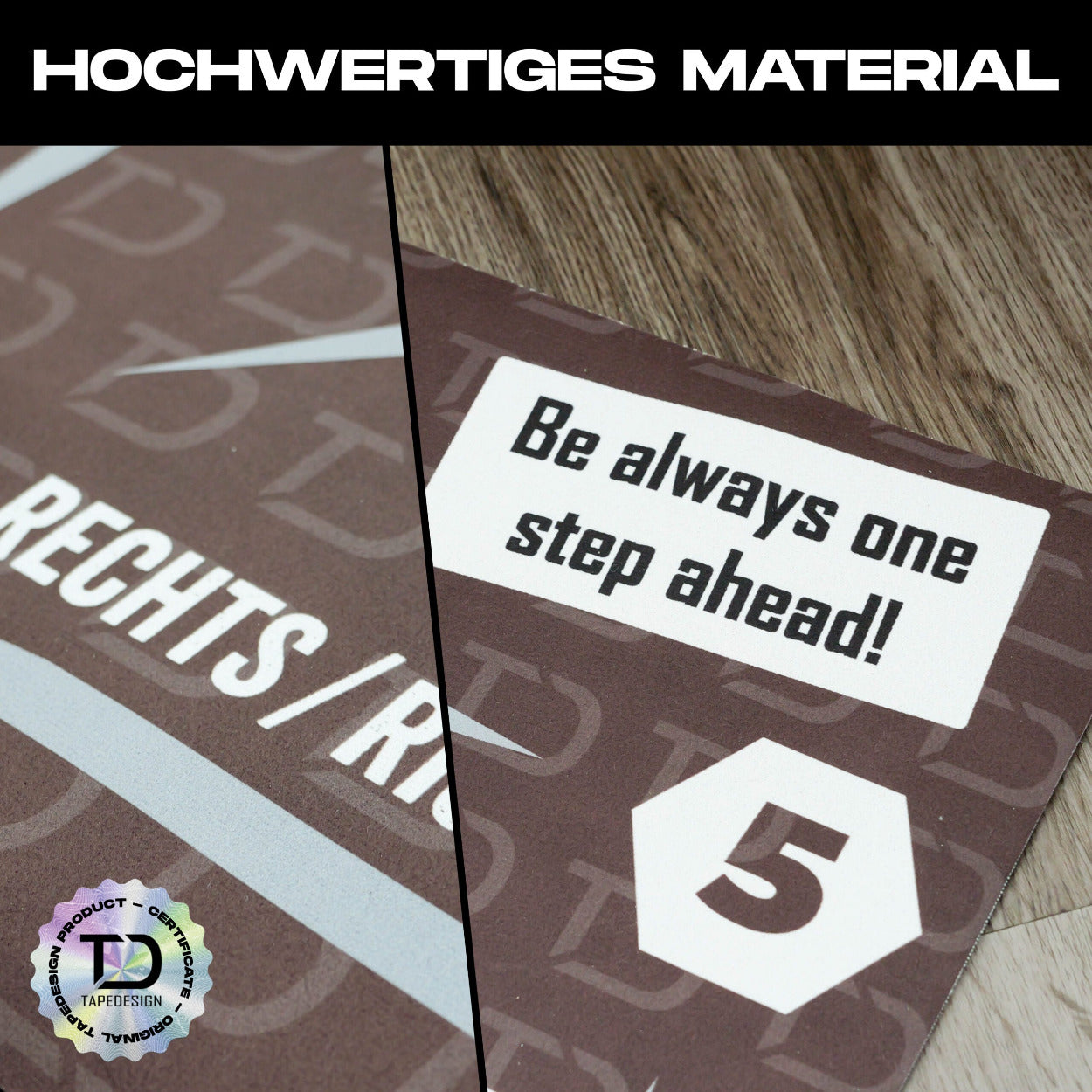 Hochwertige TAPEDESIGN Kids Academy Mat als Fussball Trainingsmatte und Spielmatte für Kinder mit robuster Oberfläche