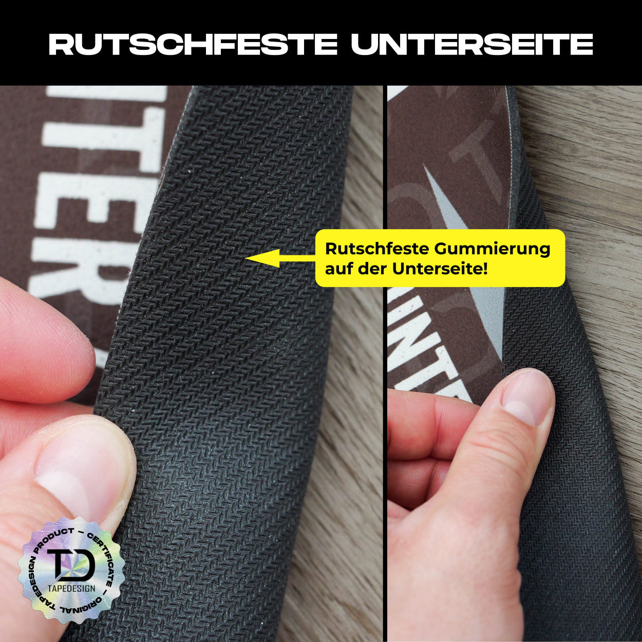 Rutschfeste TAPEDESIGN Kids Academy Mat für Kinder Fussball als sichere Trainingsmatte für zuhause und indoor Training