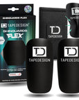 TAPEDESIGN FLEX Schienbeinschoner Set mit Verpackung und Beutel