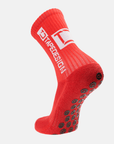 Tapedesign Socken Rot - Hochwertige rutschfeste Fussballsocken Gripsocken
