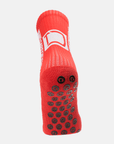 Tapedesign Socken Rot - Hochwertige rutschfeste Fussballsocken Gripsocken