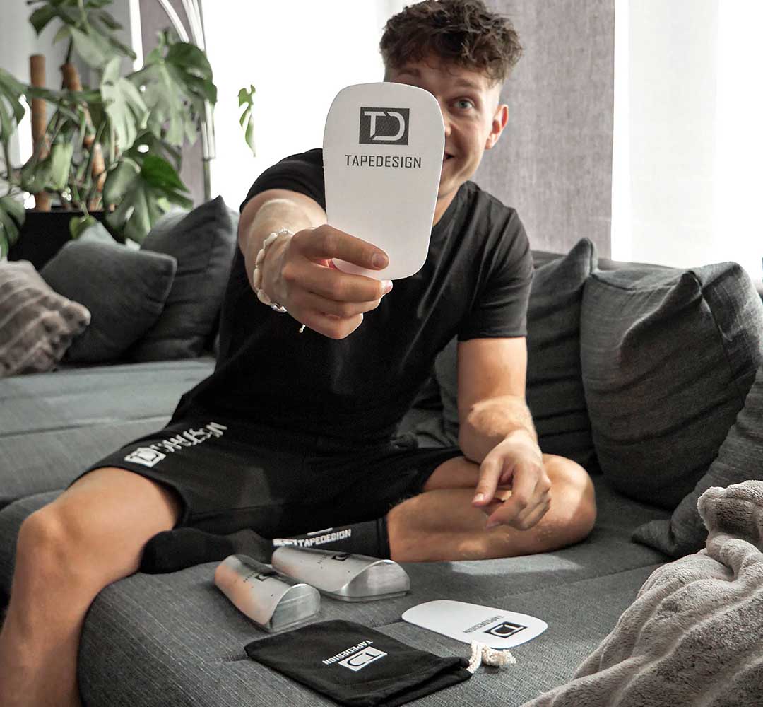 Tapedesign Schienbeinschoner Performance 2.0 – ultraleicht, im Alltag eines Fussballers