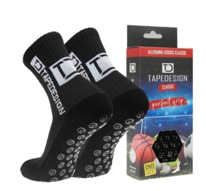 Schwarze Tapedesign Socken