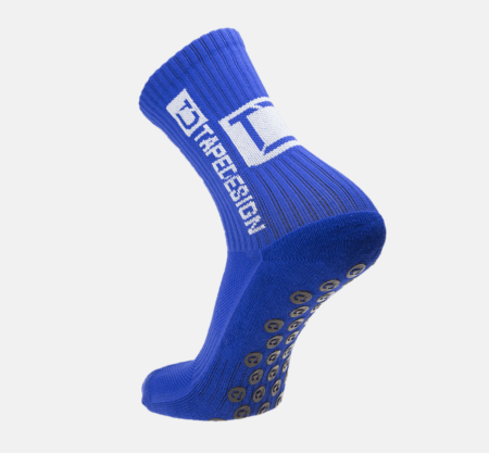 Tapedesign Socken Blau - Hochwertige rutschfeste Fussballsocken Gripsocken