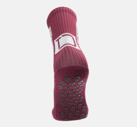 Tapedesign Socken Dunkelrot - Hochwertige rutschfeste Fussballsocken Gripsocken