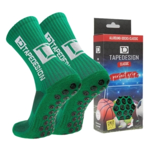 Grüne Tapedesign Socken