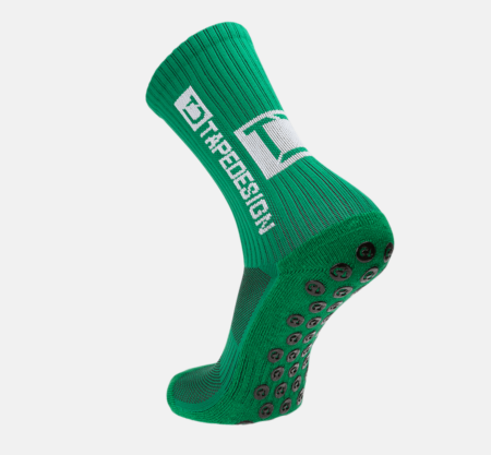 Tapedesign Socken Grün - Hochwertige rutschfeste Fussballsocken Gripsocken