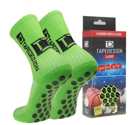 Hellgrüne Tapedesign Socken