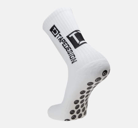 Tapedesign Socken Weiss - Hochwertige rutschfeste Fussballsocken Gripsocken