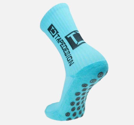 Tapedesign Socken Türkisblau - Hochwertige rutschfeste Fussballsocken Gripsocken