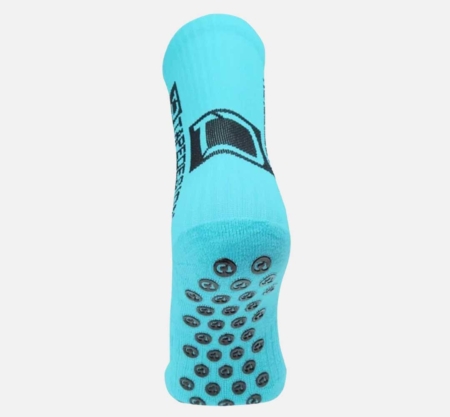 Tapedesign Socken Türkisblau - Hochwertige rutschfeste Fussballsocken Gripsocken
